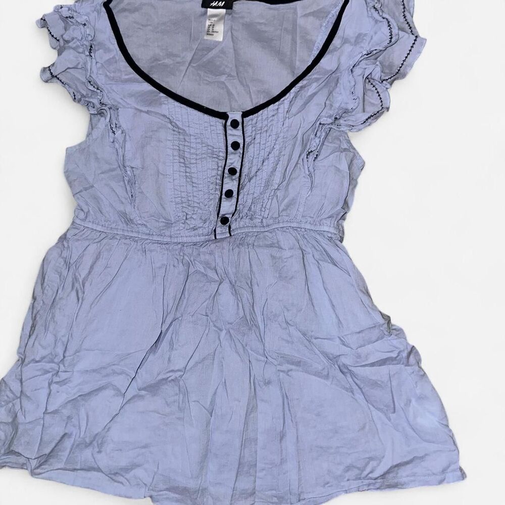 H&m Women's Blue Blouse - Picture 2 of 7